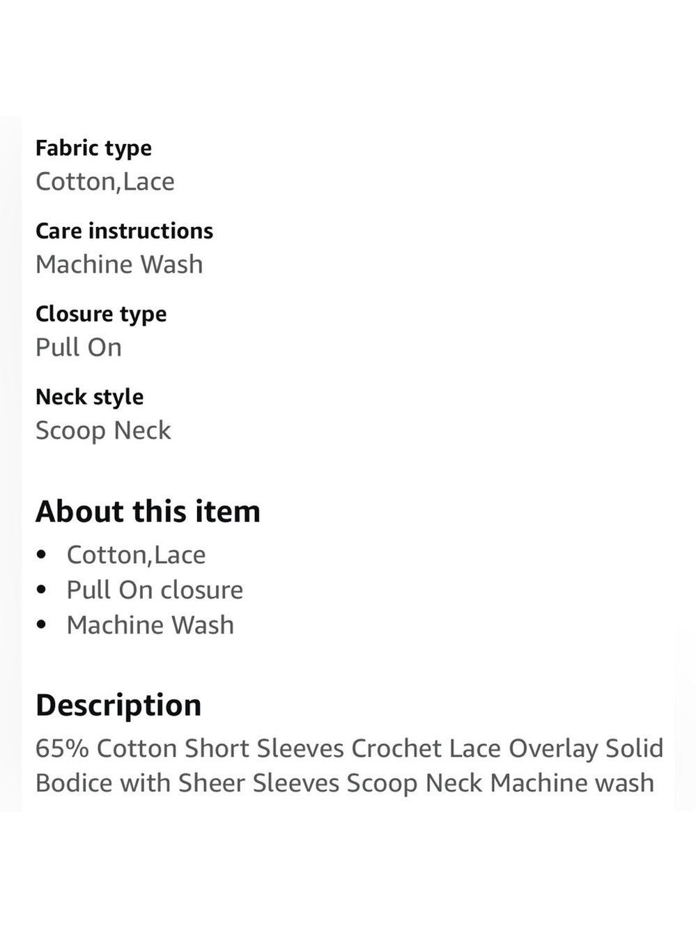 Leo and Nicole Lace Scoop Neck Short Sleeve Black Shirt - Picture 6 of 7